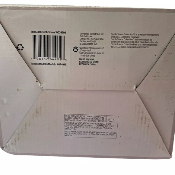 Lemax Carole Towne Balloon Rides Santa Christmas Village Animated Power Cord IOB - Picture 2 of 10